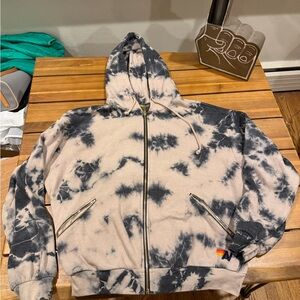 Aviator Nation Cream and Gray Fleece